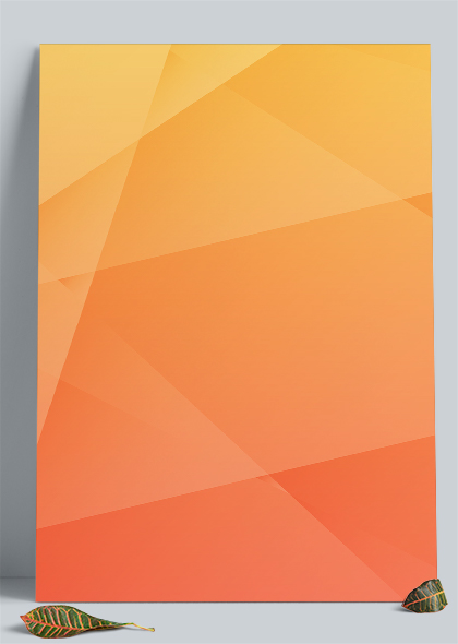 橙色简约线条色块背景PSD素材