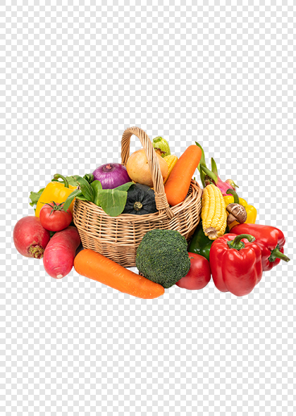 生菜、南瓜和西蓝花等农产品元素素材