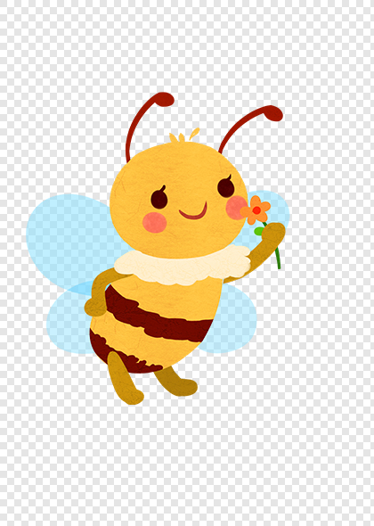 可爱卡通蜜蜂可爱动物元素素材