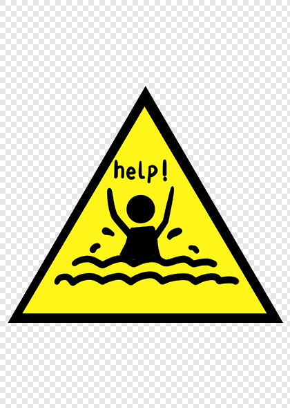 小心溺水警示牌水域提示牌