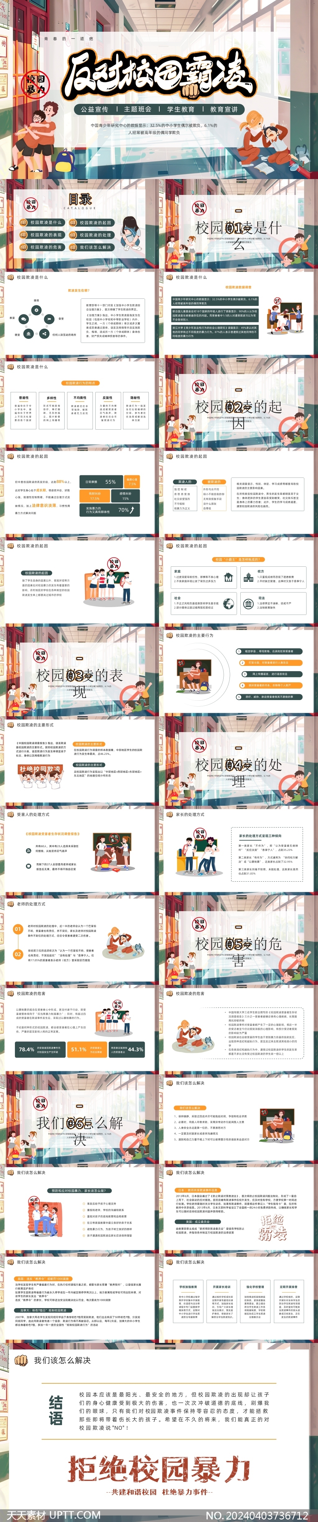 校園欺凌家長老師交流主題會(huì)PPT模板