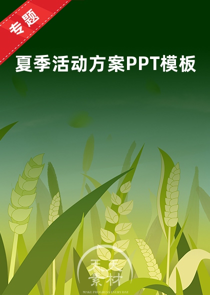 夏季活动方案PPT模板
