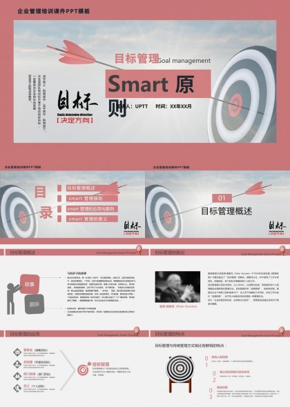 目标管理与SMART原则详解PPT模板