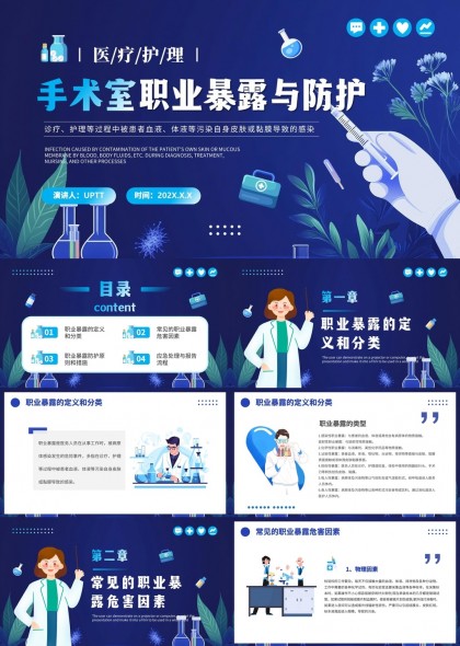 手术室职业暴露与防护知识培训PPT模板