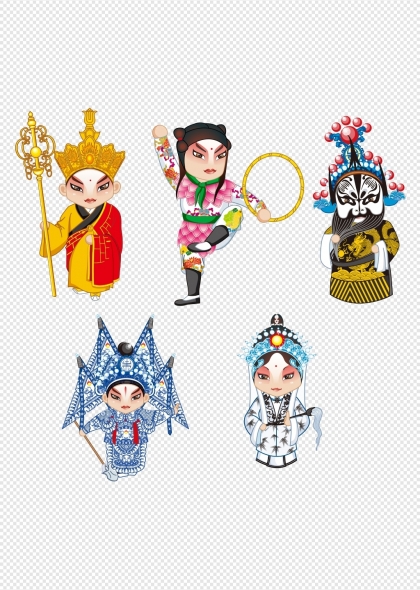 京剧脸谱卡通人物形象集锦