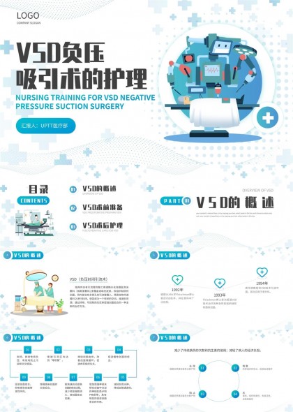 VSD负压吸引术护理培训医疗教育PPT模板