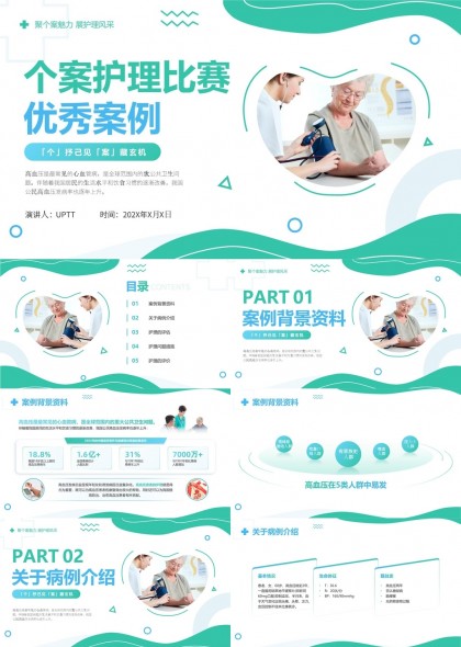 高血压护理案例分析与评估PPT模板