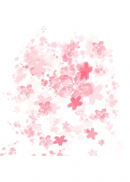 樱花花瓣梦幻浪漫背景免抠元素