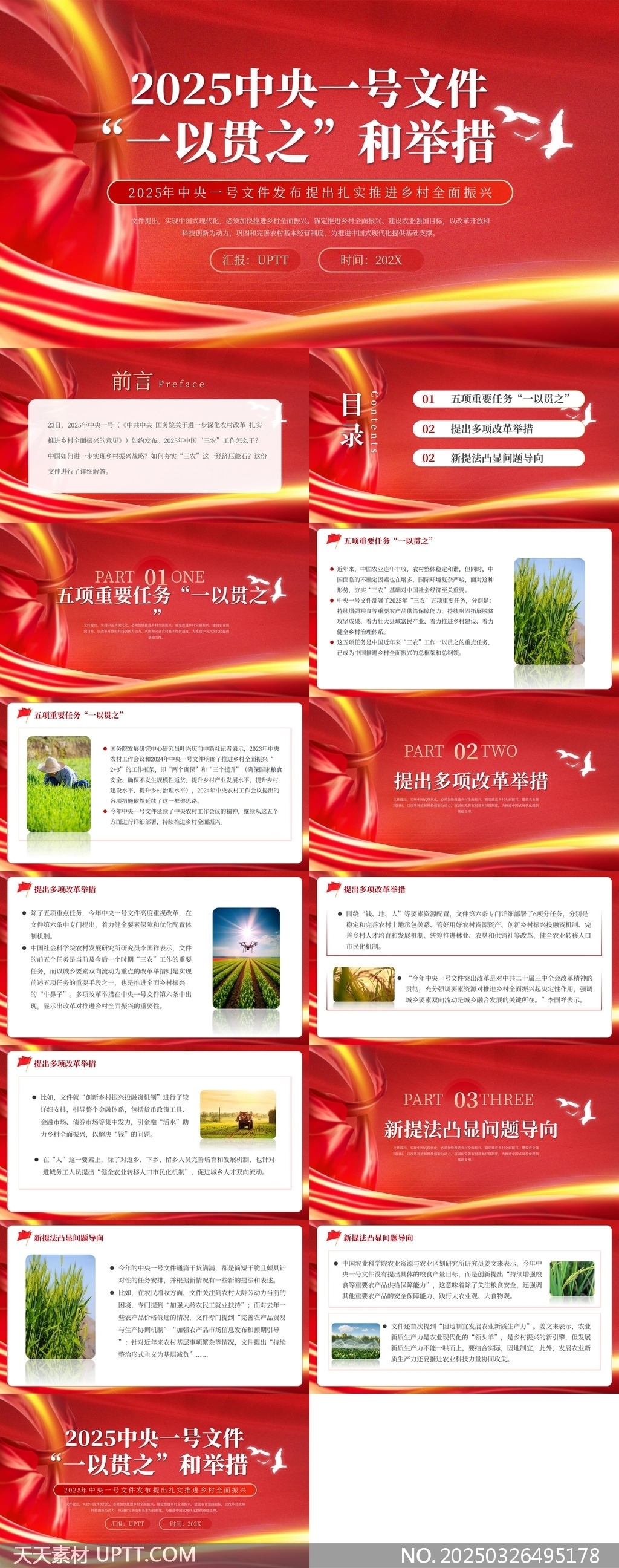 2025中央一號(hào)文件一以貫之和舉措鄉(xiāng)村振興戰(zhàn)略PPT模板