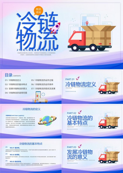 冷链物流培训内容详解PPT模板