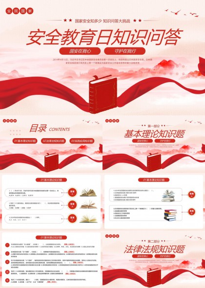 國家安全知識問答大挑戰(zhàn)PPT模板