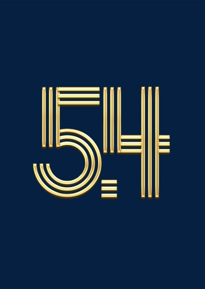 54青年節(jié)金色立體數(shù)字54藝術(shù)字設(shè)計