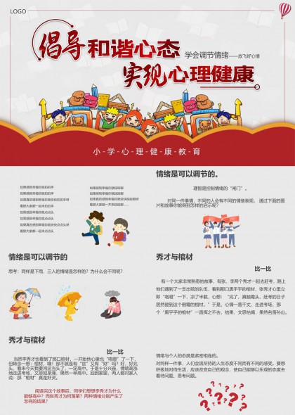 小學生心理健康教育情緒調(diào)節(jié)方法PPT模板