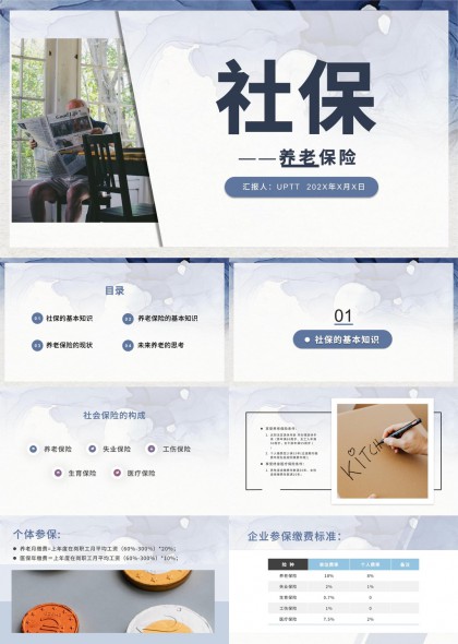 社保與養(yǎng)老保險(xiǎn)知識(shí)詳解PPT模板