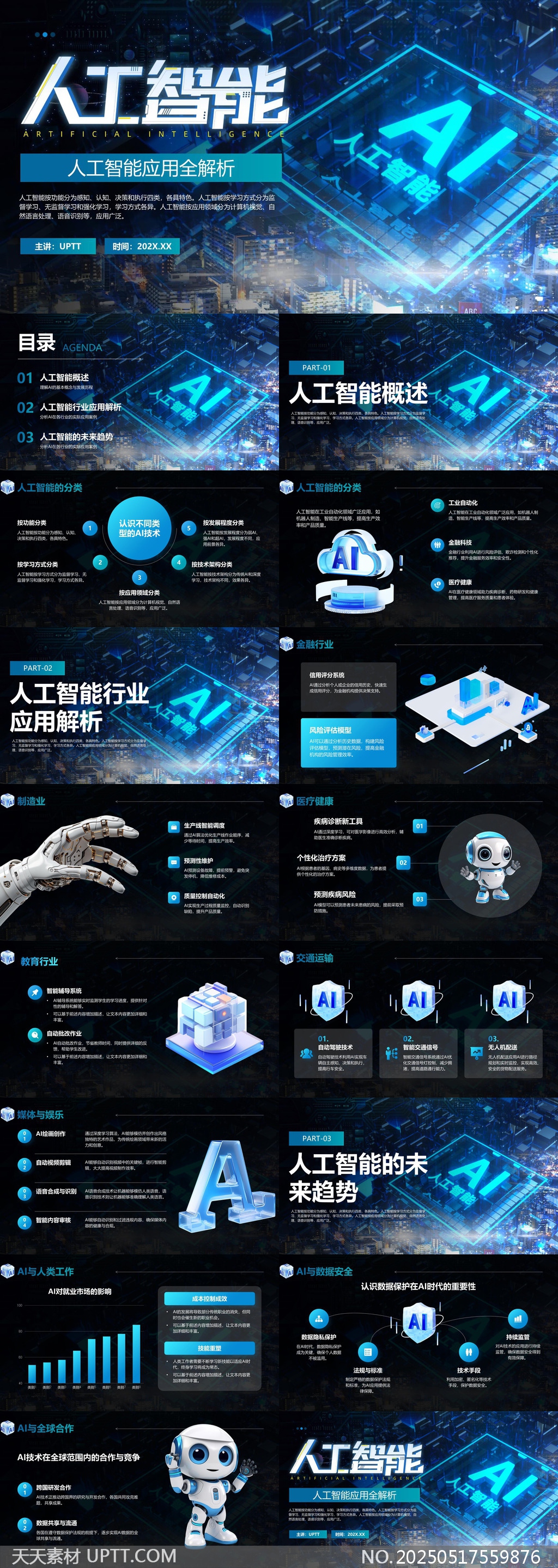 人工智能全解析行業(yè)應(yīng)用與未來(lái)趨勢(shì)PPT模板