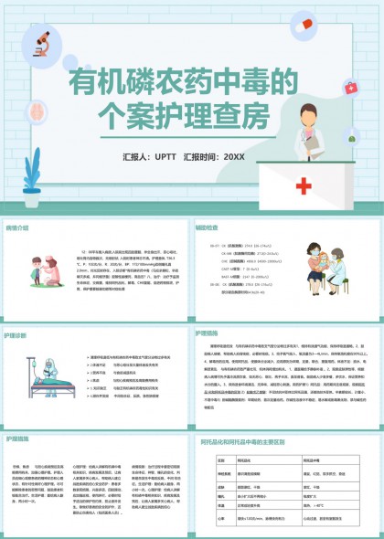 有机磷农药中毒个案护理查房详细分析PPT模板