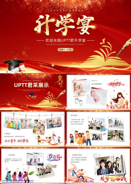 升学宴庆祝活动策划方案PPT模板
