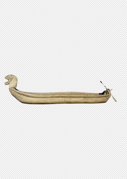 龙首木船古代交通工具历史文化遗产免抠插画