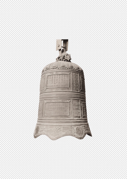 古代铜钟历史文物免抠图像
