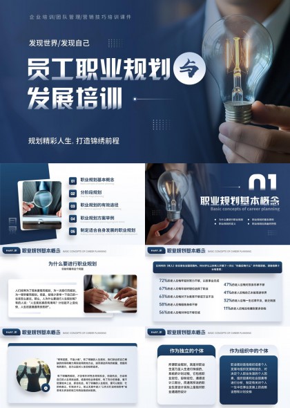 员工职业规划与发展培训职场讲座PPT模板