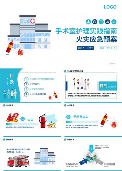 手术室火灾应急预案护理培训PPT模板