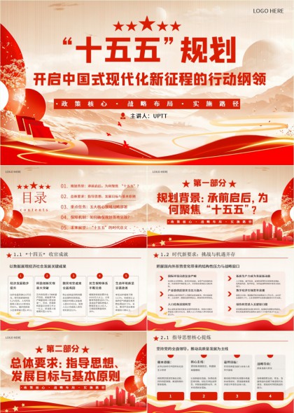 十五五规划政策解读PPT模板