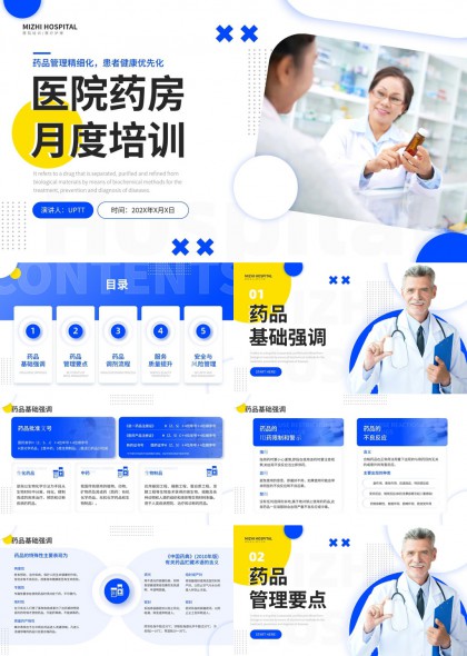 医院药房管理培训PPT模板