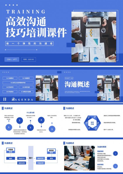 高效沟通技巧培训课件PPT模板