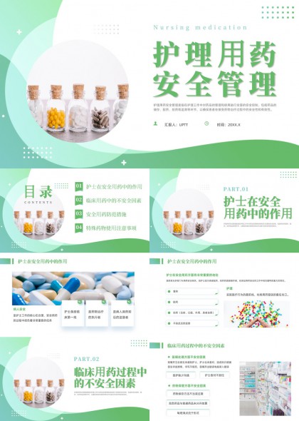 护理用药安全管理培训课件PPT模板