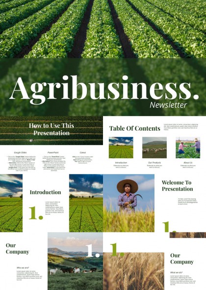 绿色农业企业介绍与项目展示PPT模板