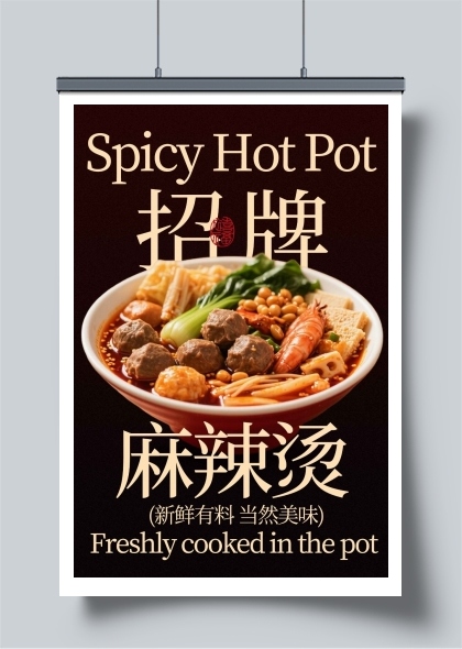 麻辣烫美食小吃海报