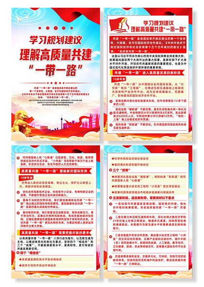 学习规划建议理解高质量共建一带一路系列海报