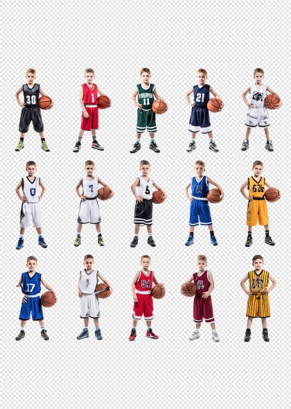 卡通篮球运动员角色免抠PNG装饰元素
