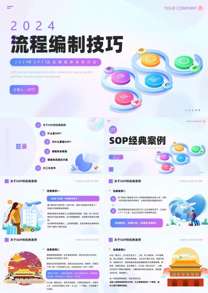 流程编制技巧SOP标准作业程序培训课件PPT模板