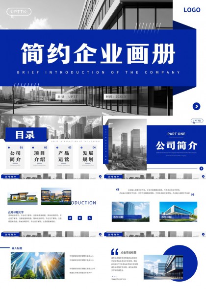 企业介绍项目产品运营发展规划PPT模板