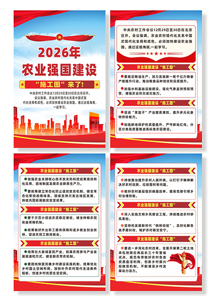 2026农业强国建设施工图政策解读系列宣传海报