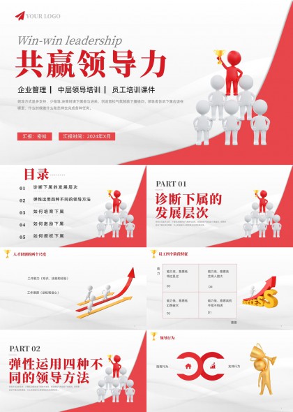 共赢领导力企业中层员工培训课件PPT模板