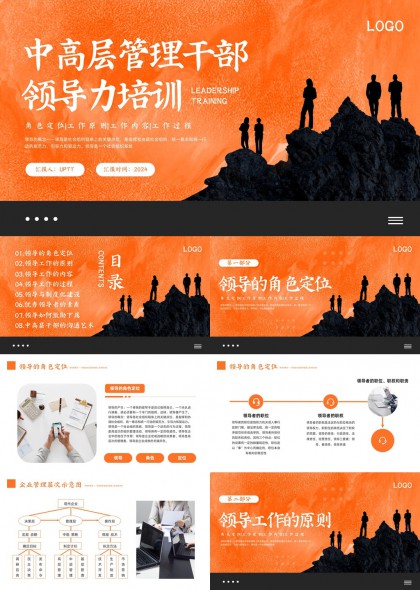 中高层管理干部领导力培训课程PPT模板