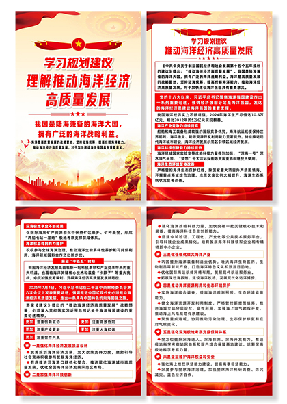 学习规划推动海洋经济高质量发展宣传系列海报