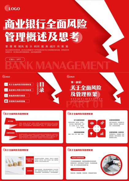 商业银行全面风险管理框架分析及问题挑战PPT模板