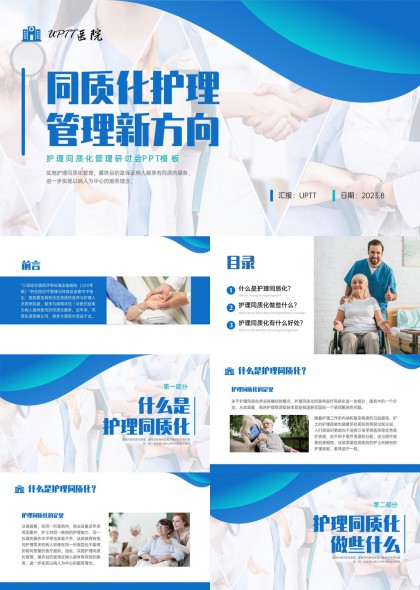 护理同质化管理新方向实施策略与临床应用案例解析PPT模板