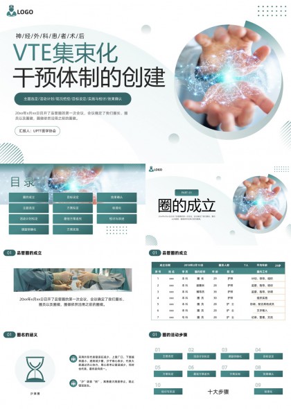 神经外科VTE集束化干预体制创建流程与方案拟定PPT模板
