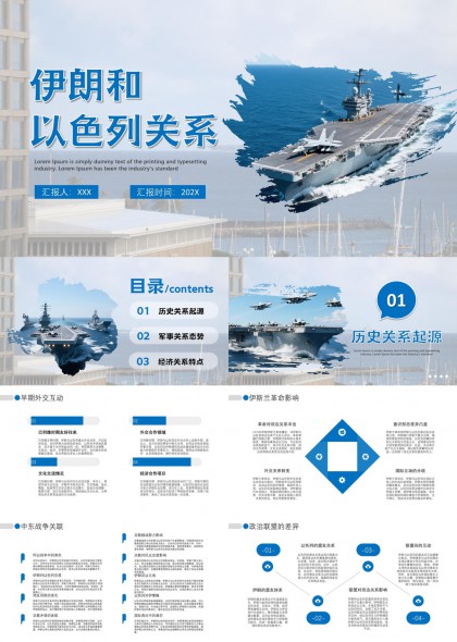 伊朗与以色列关系深度解析PPT模板