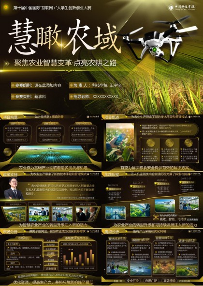 智慧农业无人机监测技术应用与乡村振兴实践PPT模板