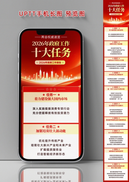 2026年全国两会政府工作报告十大任务手机长图