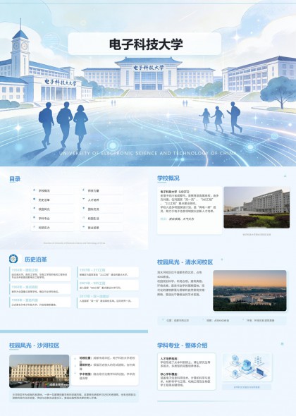 电子科技大学PPT模板