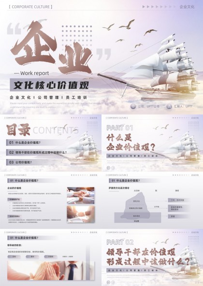 企业价值观建设与领导力培养的系统化培训PPT模板