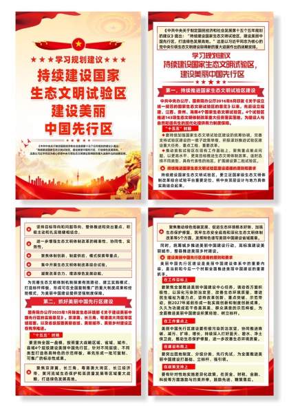 学习规划建设美丽中国先行区宣传系列海报