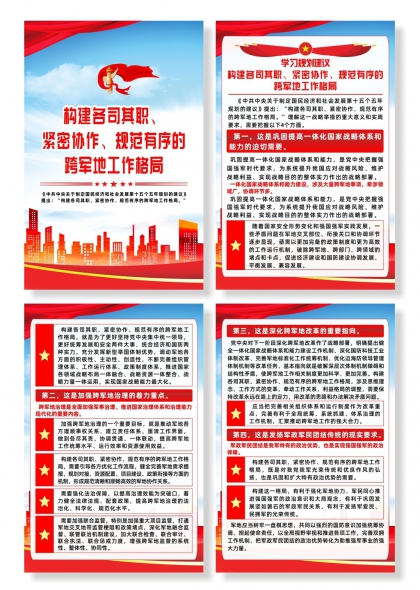 学习规划构建跨军地工作格局系列宣传海报