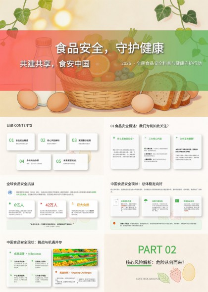 食品安全PPT模板
